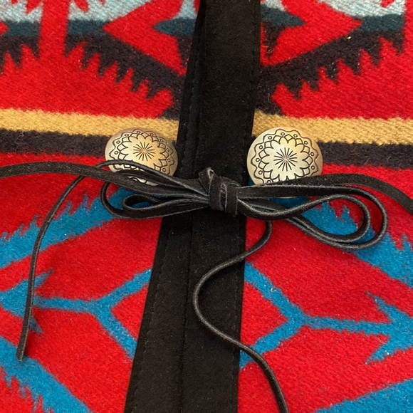 Pendleton southwest aztec print wool blanket vest - Picture 4 of 7